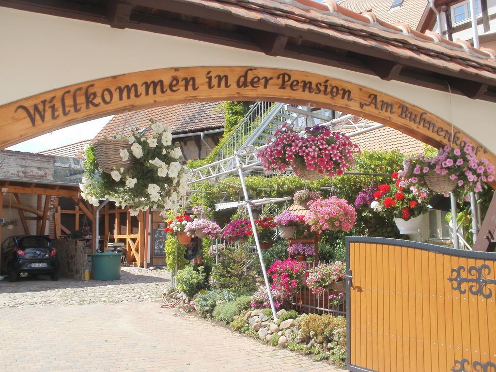 Pension Am Buhnenkopf Tangermünde Exterior foto